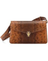BVLGARI - Small Leather Serpenti Forever Cross-Body Bag - Lyst