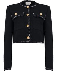 Alexander McQueen - Tweed Cropped Jacket - Lyst