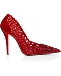 Christian Louboutin - Lasera Strass Pumps 100 - Lyst