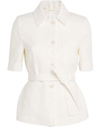 Eleventy - Linen Single-Breasted Shirt Jacket - Lyst