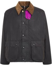 Barbour - X Paul Smith Waxed Transport Windowpane Jacket - Lyst