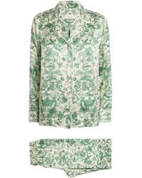Harrods - Silk Menagerie Print Pyjama Set - Lyst