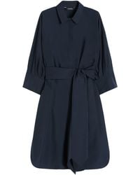 Max Mara - Cotton Belted Midi Dress - Lyst