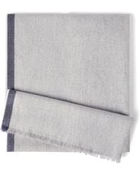 Brunello Cucinelli - Cashmere Fringe-Trim Scarf - Lyst