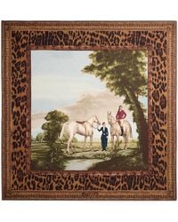 Ralph Lauren - Silk Scenic Print Scarf - Lyst