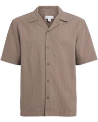 Sunspel - Cotton Textured Stripe Shirt - Lyst