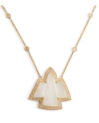 Jacquie Aiche - Yellow Gold, Diamond And Moonstone Thunderbird Necklace - Lyst