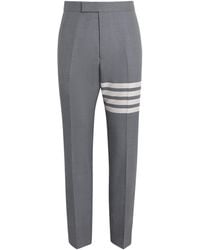 Thom Browne - Wool 4-Bar Stripe Tailored Trousers - Lyst