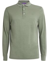 Ralph Lauren - Wool Long-Sleeve Polo Shirt - Lyst