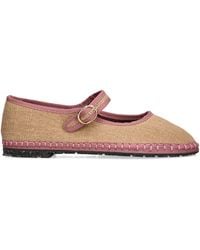Flabelus - Linen Dora Mary Janes - Lyst