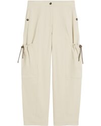 Max Mara - Stretch-Cotton Cargo Trousers - Lyst