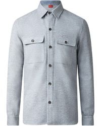 Isaia - Wool-cashmere Overshirt - Lyst