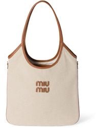 Miu Miu - Ivy Canva Tote Bag - Lyst