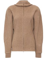Max Mara - Virgin Wool-Blend Zip-Up Hoodie - Lyst