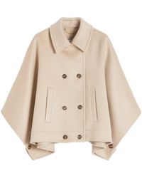 Max Mara - Cashmere Double-Breasted Cape - Lyst