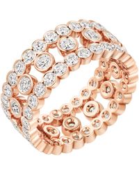 Cartier - Rose And Diamond Broderie De Ring - Lyst