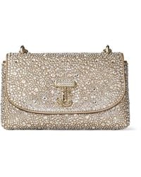 Jimmy Choo - Crystal-Embellished Curve Cross-Body Bag - Lyst