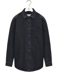 Loewe - Anagram-Patch Denim Overshirt - Lyst