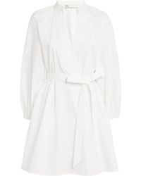 Tory Burch - Balloon Sleeve Cotton Tunic Dress - Lyst