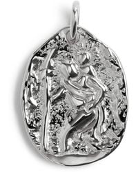 Monica Vinader - Sterling Talisman St Christopher Pendant - Lyst