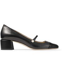 Jimmy Choo - Elisa 45 Leather Mary Jane Pumps - Lyst