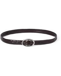 Brunello Cucinelli - Leather Woven Belt - Lyst