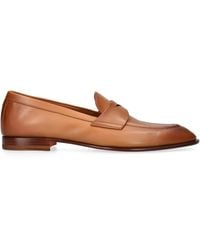 Santoni - Leather Famed Loafers - Lyst