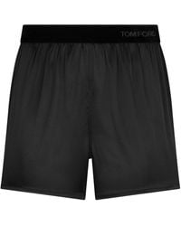 Tom Ford - Silk-Satin Pyjama Shorts - Lyst