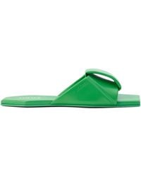 Loewe - Leather Origami Slides - Lyst