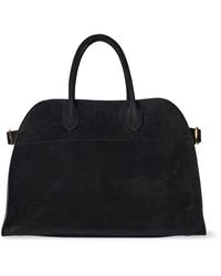 The Row - Suede Soft Margaux 15 Top-handle Bag - Lyst