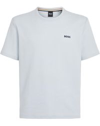 BOSS - Waffle-Knit Logo T-Shirt - Lyst
