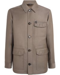 Brioni - Wool Padded Field Jacket - Lyst
