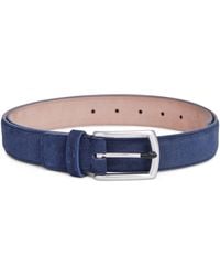 ZEGNA - Suede Triple Stitch Belt - Lyst