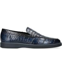 Magnanni - Crocodile Pariaso Low-Top Loafers - Lyst