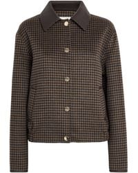 Claudie Pierlot - Wool-Blend Check Blouson Jacket - Lyst