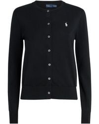 Polo Ralph Lauren - Cotton Ribbed Cardigan - Lyst