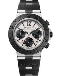 BVLGARI - Aluminium And Titanium Chronograph Watch 41mm - Lyst