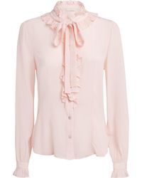 Ulla Johnson - Silk Crepe De Chine Catroux Blouse - Lyst