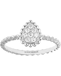 Boucheron - Extra Small And Diamond Serpent Bohème Motif Ring - Lyst