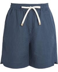 Eleventy - Linen Drawstring Bermuda Shorts - Lyst