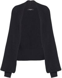 Balmain - Rib-Knit Bolero Cardigan - Lyst
