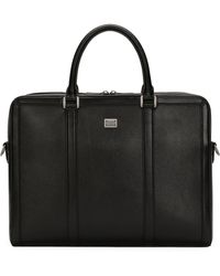 Dolce & Gabbana - Leather Briefcase - Lyst