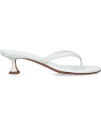 AMINA MUADDI - Leather Juliette Sandals 45 - Lyst