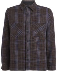 Wax London - Cotton-Blend Skate Check Whiting Overshirt - Lyst