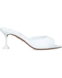 Aquazzura - Leather Bisous Mules 65 - Lyst
