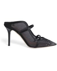 Malone Souliers - Embellished Mesh Maureen Heeled Mules 85 - Lyst