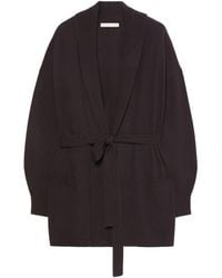 Marina Rinaldi - Cashmere Tie-Belt Cardigan - Lyst