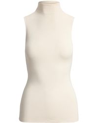 Ralph Lauren - Stretch-Silk Naomie Tank Top - Lyst