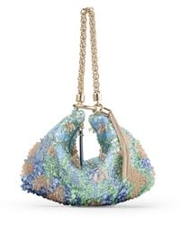 Jimmy Choo - Callie Satin Embellished Clutch Bag - Lyst