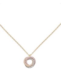 Cartier - Mixed And Diamond Trinity Necklace - Lyst
